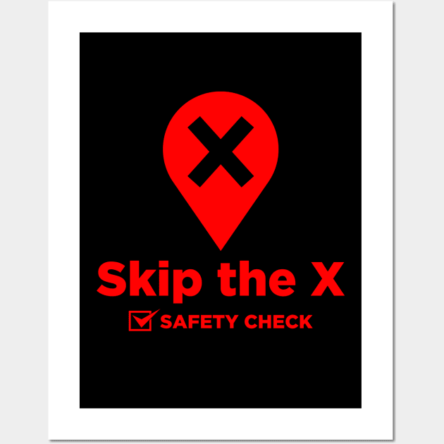 Skip the X Wall Art by andantino